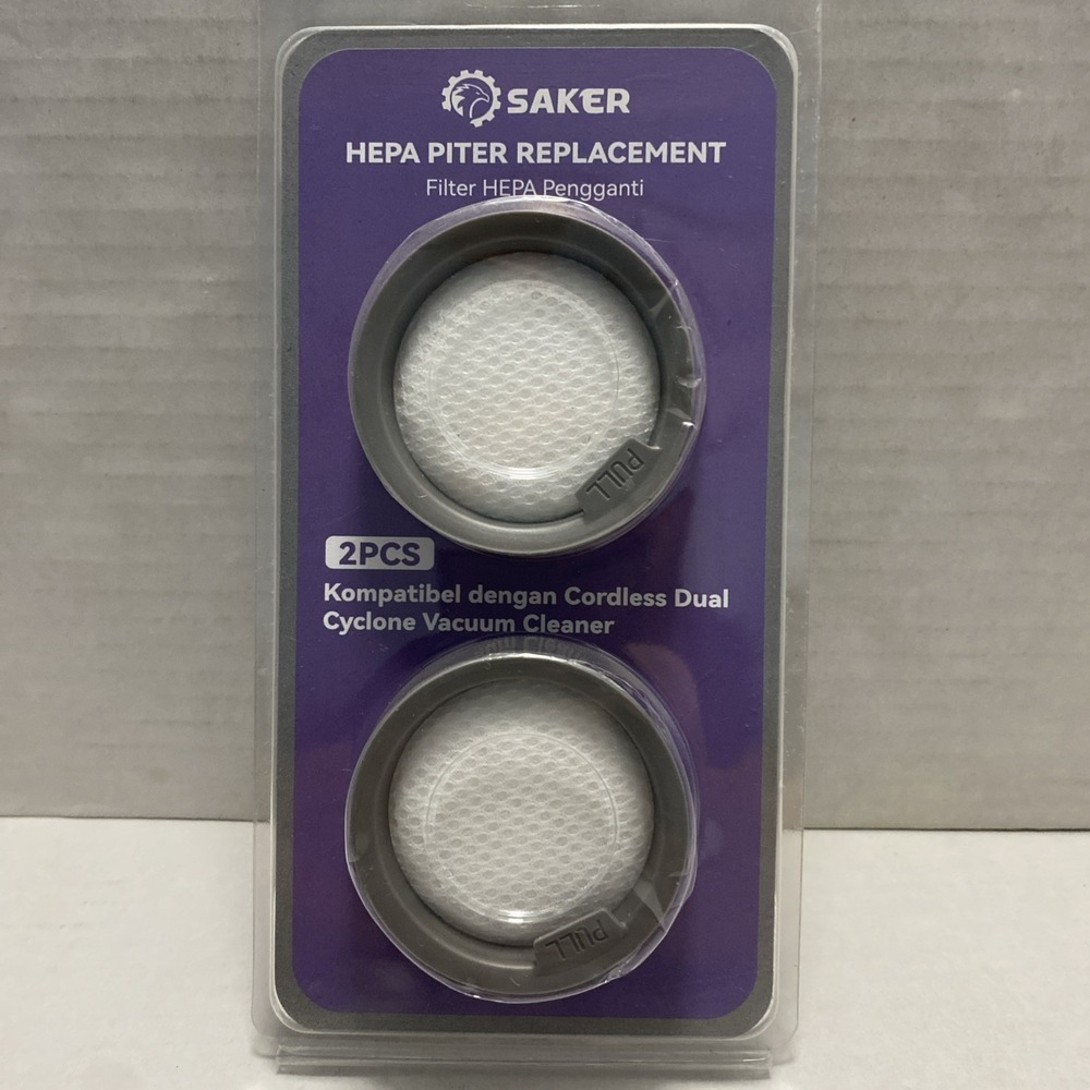 Saker HEPA Filter Replac for Dengan Cordless Dual Cyclone Vacuum Cleaner, 2 Pack